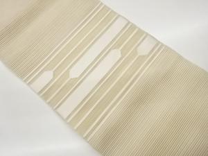 絽綴れ変わり横段模様織出し名古屋帯